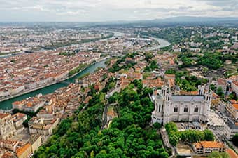 Vue de la ville de Lyon