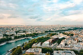 Vue de la ville de Paris