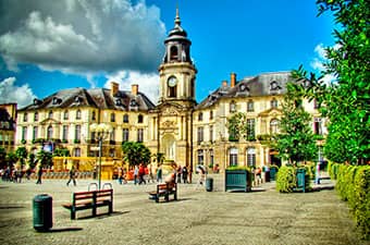 Vue de la ville de Rennes